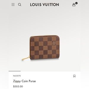 Louis Vuitton Zippy Coin Purse Damier Ebene ***like new condition***